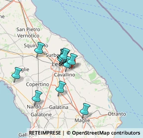 Mappa Via Provinciale Lecce - Vernole, 73023 Zona Marangi LE, Italia (11.6625)