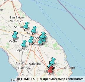 Mappa Via Provinciale Lecce - Vernole, 73023 Zona Marangi LE, Italia (18.28556)