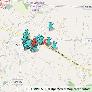 Mappa Via Provinciale Lecce - Vernole, 73023 Zona Marangi LE, Italia (0.83077)