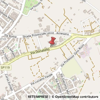 Mappa Via Donatello, 69, 73010 Arnesano, Lecce (Puglia)