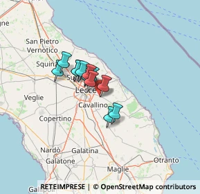 Mappa Via Montenegro, 73023 Lizzanello LE, Italia (8.54917)