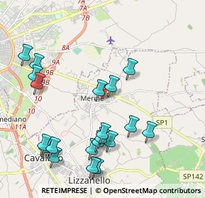 Mappa Via Montenegro, 73023 Lizzanello LE, Italia (2.509)