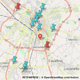 Mappa Via di Leuca, 73020 Castromediano LE, Italia (2.71333)