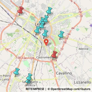 Mappa Via G.Galilei, 73020 Castromediano LE, Italia (2.61583)