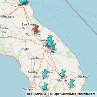 Mappa Via G.Galilei, 73020 Lecce LE, Italia (21.09154)