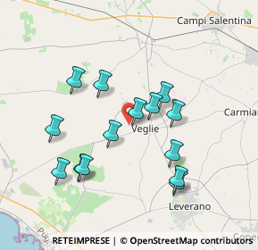 Mappa Via Martiri delle Fosse Ardeatine, 73010 Veglie LE, Italia (3.69857)