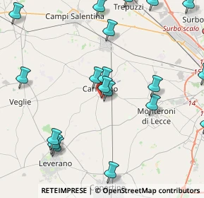 Mappa Via Firenze, 73041 Carmiano LE, Italia (5.826)