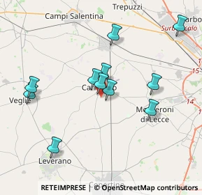 Mappa Via Firenze, 73041 Carmiano LE, Italia (3.87636)