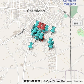 Mappa Via Firenze, 73041 Carmiano LE, Italia (0.25862)