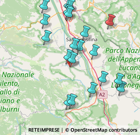 Mappa Via Calazzano, 84038 Sassano SA, Italia (9.0065)