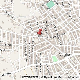 Mappa Via Alcide De Gasperi, 18, 73010 Veglie, Lecce (Puglia)