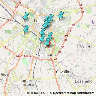 Mappa Via Carducci, 73020 Cavallino LE, Italia (1.82273)