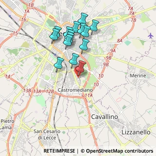 Mappa Via Carducci, 73020 Cavallino LE, Italia (1.96467)
