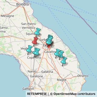 Mappa Via Giosuè Carducci, 73020 Castromediano LE, Italia (8.99462)