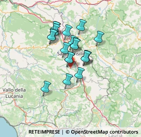 Mappa Via Fontanelle, 84038 Sassano SA, Italia (10.7675)