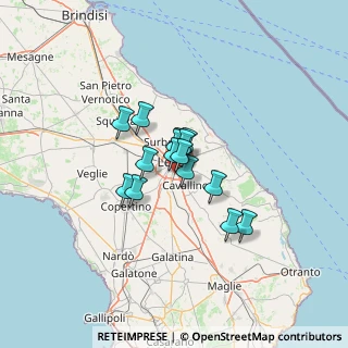 Mappa Via degli Olmi, 73020 Lecce LE, Italia (8.12667)
