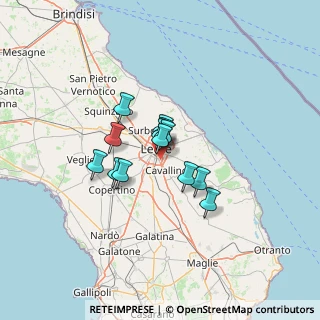 Mappa Via Giosuè Carducci, 73020 Lecce LE, Italia (9.02154)