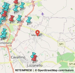 Mappa Piazza Maria SS. Assunta, 73023 Merine LE, Italia (3.864)