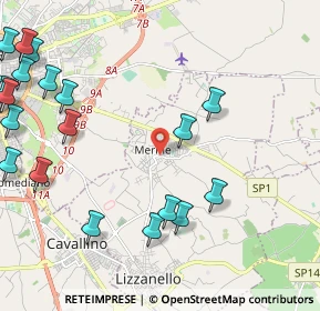 Mappa Piazza Maria SS. Assunta, 73023 Merine LE, Italia (3.247)