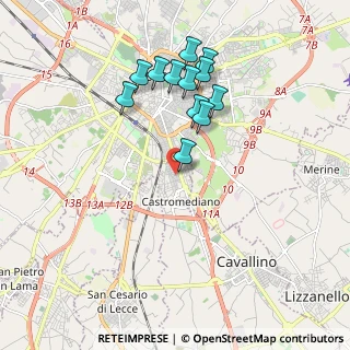 Mappa 73020 Castromediano LE, Italia (1.91417)