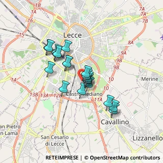 Mappa 73020 Castromediano LE, Italia (1.443)