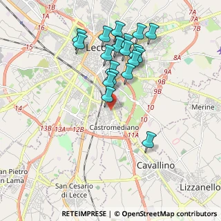 Mappa 73020 Castromediano LE, Italia (2.028)
