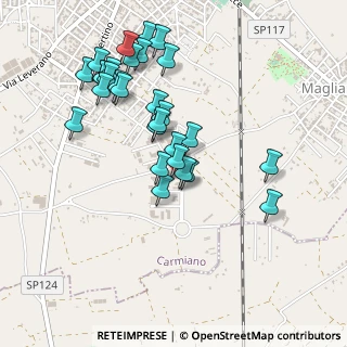 Mappa Strada Comunale Le, 73041 Carmiano LE, Italia (0.51655)