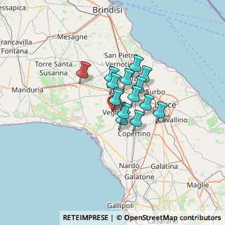 Mappa Via G.Cesare, 73010 Veglie LE, Italia (8.262)