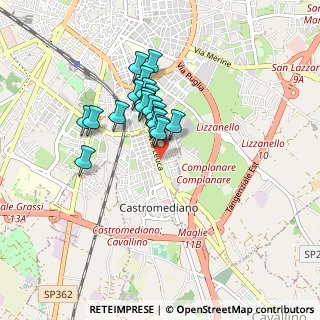Mappa VIA Leuca, 73020 Castromediano LE, Italia (0.707)