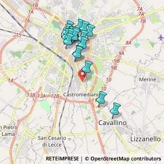 Mappa VIA Leuca, 73020 Castromediano LE, Italia (2.088)