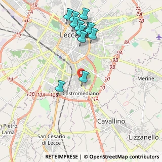 Mappa VIA Leuca, 73020 Castromediano LE, Italia (2.39385)