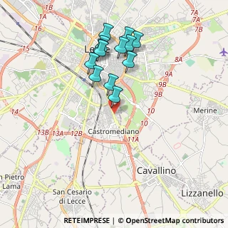 Mappa VIA Leuca, 73020 Castromediano LE, Italia (1.95692)