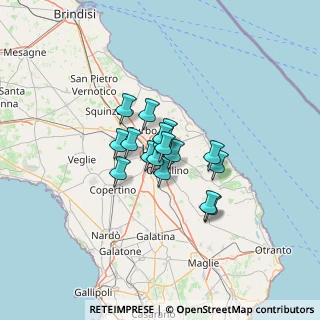 Mappa VIA Leuca, 73020 Castromediano LE, Italia (8.43563)