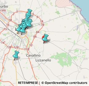 Mappa Via Palmieri, 73023 Merine LE, Italia (4.625)