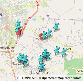 Mappa Via Palmieri, 73023 Merine LE, Italia (2.3845)