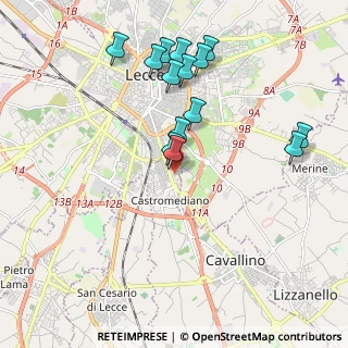 Mappa Via Giosuè Carducci, 73020 Cavallino LE, Italia (2.14071)