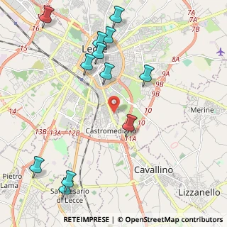 Mappa Via Giosuè Carducci, 73020 Cavallino LE, Italia (2.785)
