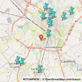 Mappa Via Francesco Salvi, 73100 Lecce LE, Italia (2.91333)
