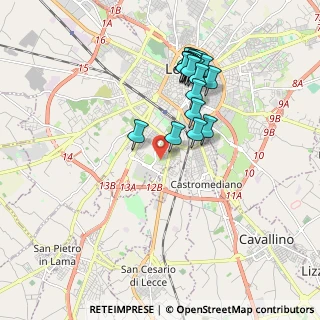 Mappa Via Francesco Salvi, 73100 Lecce LE, Italia (1.9535)