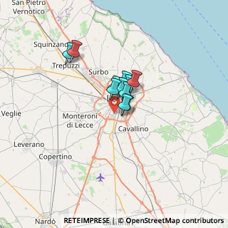 Mappa Via Francesco Salvi, 73100 Lecce LE, Italia (4.08909)