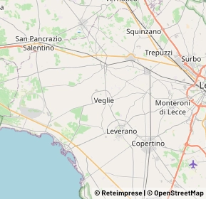 Mappa 73010 Veglie LE, Italia (7.4675)