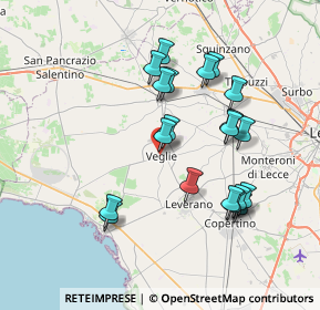 Mappa (SP111 Veglie-Monteruga KM 5, 73010 Veglie LE, Italia (7.606)