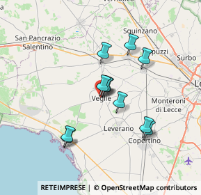 Mappa (SP111 Veglie-Monteruga KM 5, 73010 Veglie LE, Italia (6.15455)