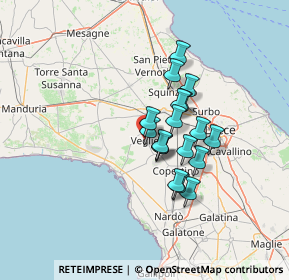 Mappa (SP111 Veglie-Monteruga KM 5, 73010 Veglie LE, Italia (10.39556)