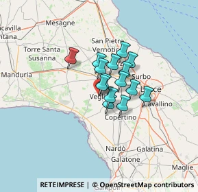 Mappa (SP111 Veglie-Monteruga KM 5, 73010 Veglie LE, Italia (8.274)