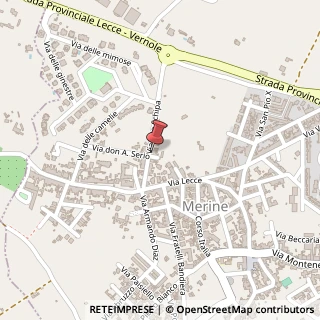 Mappa Via Tito Schipa, 24, 73023 Lizzanello, Lecce (Puglia)