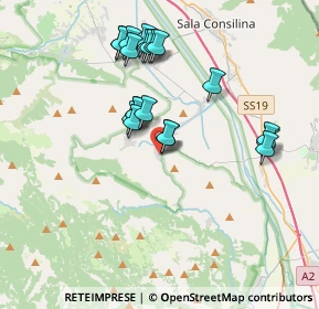 Mappa Via Lancieri, 84038 Sassano SA, Italia (3.7335)