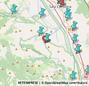 Mappa Via Lancieri, 84038 Sassano SA, Italia (6.04833)