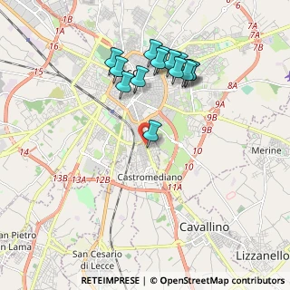 Mappa Via Raffaello Sanzio, 73020 Lecce LE, Italia (2.02357)