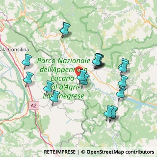 Mappa Contrada Torrette, 85057 Tramutola PZ, Italia (8.519)